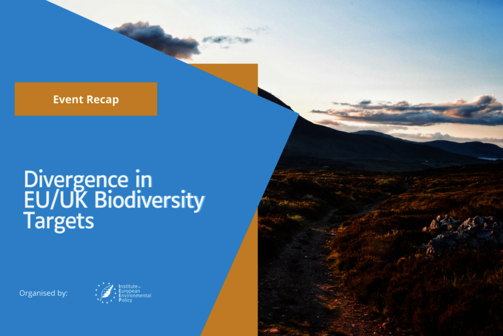 Divergence in EU:UK Biodiversity targets