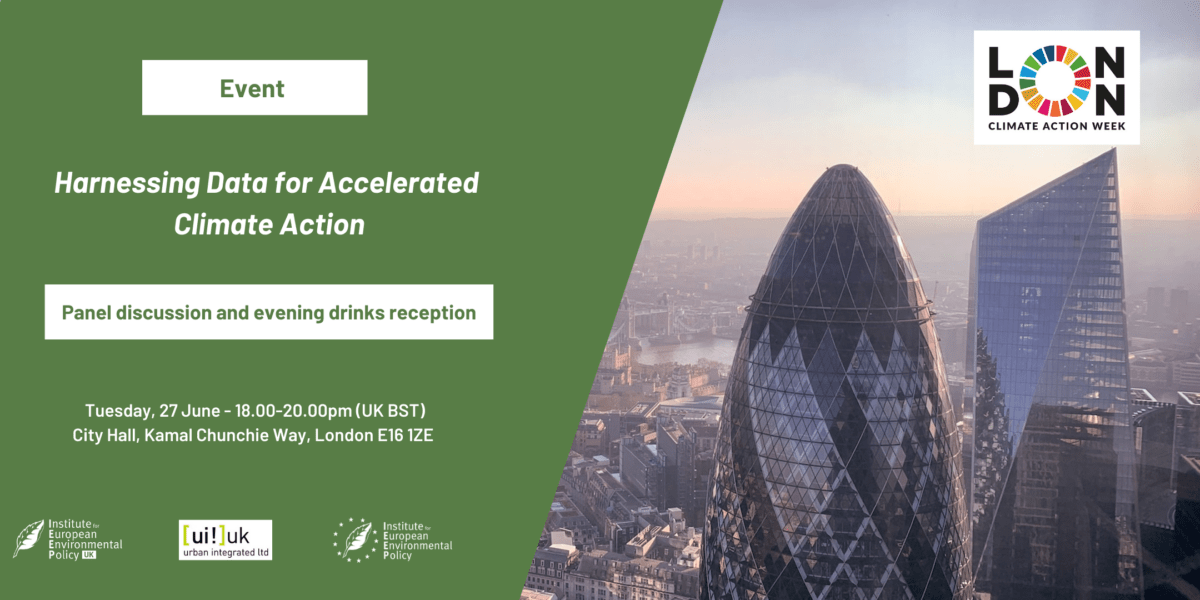 London Climate Action Week 2023 – Harnessing Data for Accelerated Climate Action